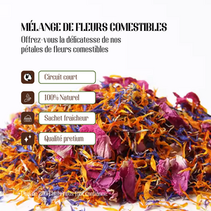 MÉLANGE DE FLEURS COMESTIBLES