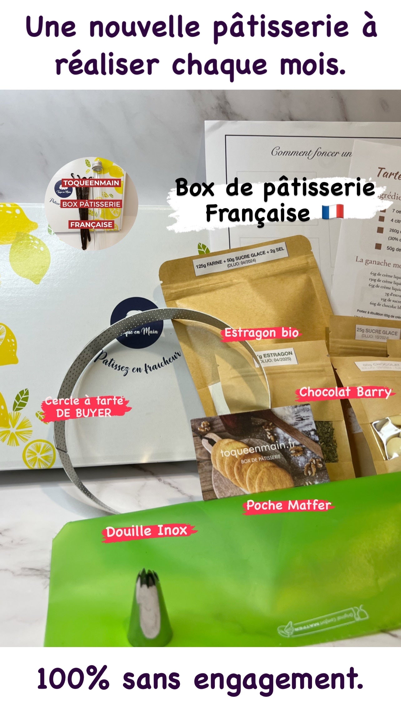 Coffret pâtisserie - Retrait 1h en Magasin*